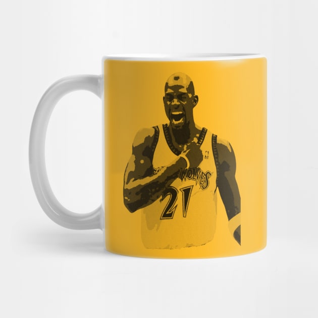 Kevin Garnett - Simple Engraved by Chillashop Artstudio